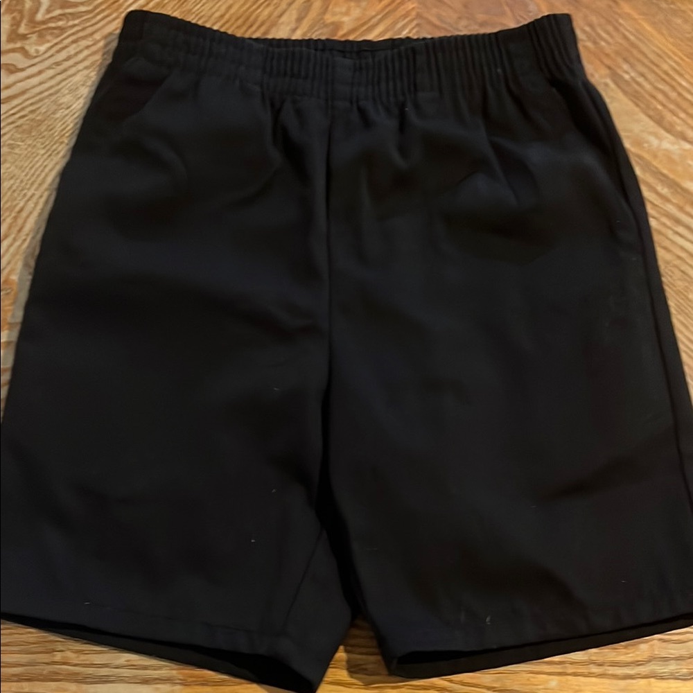 Boys Black Dress Shorts